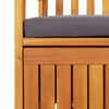 vidaXL Gartenbank mit Stauraum 120 cm Massivholz Akazie