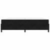 vidaXL Bettrahmen mit Matratze Schwarz 200 x 200 cm Stoff