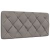 vidaXL Bettgestell ohne Matratze Taupe 100x200 cm Stoff