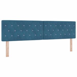 vidaXL Kopfteil mit Kopfteil Dunkelblau 180 cm Kunstleder