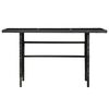 vidaXL 3-tlg. Garten-Lounge-Set mit Auflagen Poly Rattan Grau