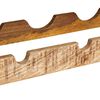 vidaXL Weinregal Braun 120 x 45 x 33 cm Massives grobes Mangoholz