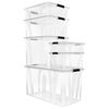 vidaXL Aufbewahrungsboxen mit Deckeln 5 Stk. Transparent 21 L