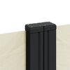 vidaXL Seitenmarkise Ausziehbar Creme 200x1000 cm