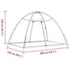 vidaXL Moskito-Netzzelt Mongolisch 220&nbsp;Schwarz&nbsp;200x150x140 cm