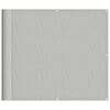 vidaXL Balkon-Sichtschutz Hellgrau 90x1000 cm 100 % Polyester-Oxford