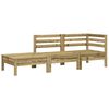vidaXL Gartensofa mit Kissen und Fu&szlig;hocker Kiefernholz Impr&auml;gniert