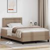 vidaXL Boxspringbett mit Matratze Cappuccino 120 x 200 cm Kunstleder