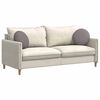 vidaXL Sitzkissen 2 pcs Taupe &Oslash;40 x 13 cm Stoff