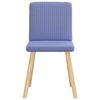 vidaXL Esszimmerst&uuml;hle 4 Stk. Jeansblau Stoff