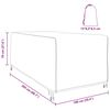 vidaXL Gartenmöbelabdeckung 205 x 100 x 70 cm 420D Oxford Stoff