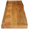 vidaXL Tischplatte mit Baumkante 140x20x3,8 cm Massivholz Mango
