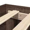 vidaXL Bettgestell ohne Matratze Braun Eiche 100x200 cm Holzwerkstoff