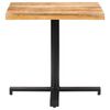 vidaXL Bistrotisch Quadratisch 80x80x75 cm Raues Mangoholz