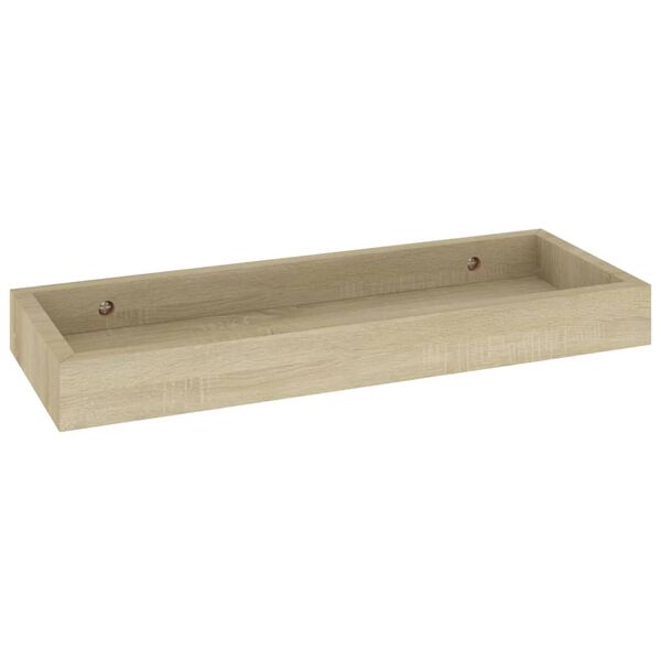 vidaXL Loggia Wandregale 2 Stk. Eichen-Optik 40x15x4 cm MDF