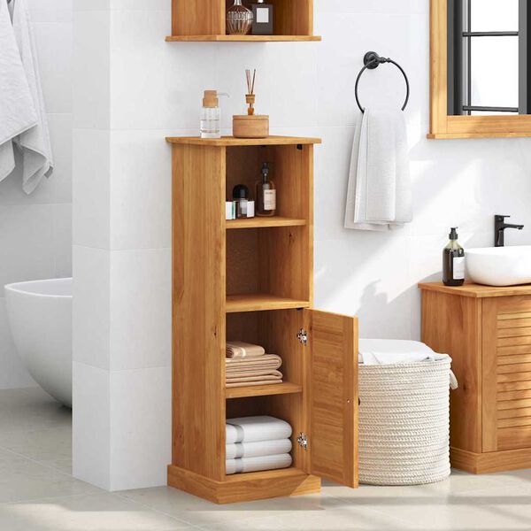 vidaXL Badezimmerschrank VIGO Braun und Honigbraun 37 x 34 x 110 cm
