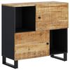 vidaXL Sideboard mit 2 T&uuml;ren 80x33x75 cm Massivholz Mango