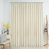 vidaXL Verdunkelungsvorhang mit Haken Samt Creme 290 x 245 cm