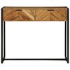 vidaXL Konsolentisch Braun 90 x 35 x 75 cm Massivholz Akazie