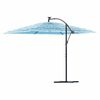 vidaXL Sonnenschirm mit Stahlmast Blau 290x290x238 cm