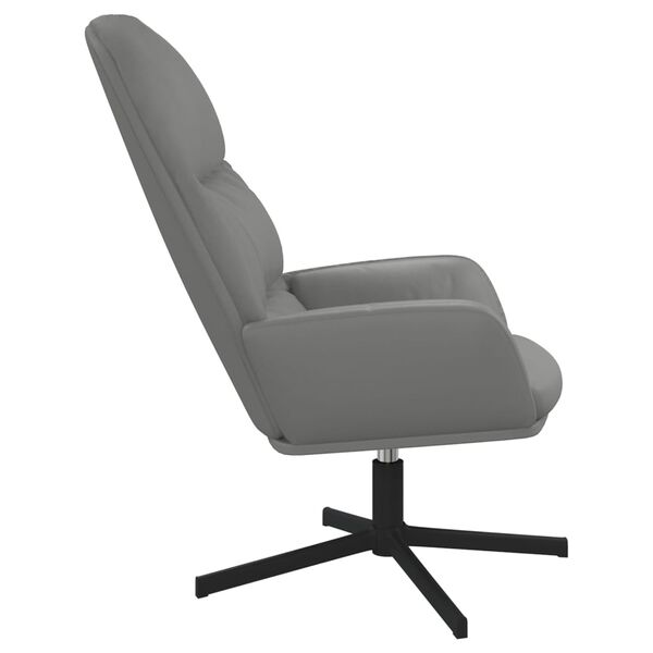 vidaXL Relaxsessel Grau Kunstleder