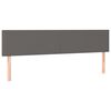 vidaXL Boxspringbett mit Matratze & LED Grau 120x190 cm Kunstleder