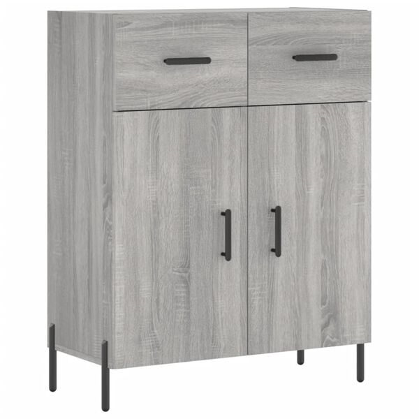 vidaXL Sideboard Grau Sonoma 69,5x34x90 cm Holzwerkstoff