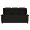 vidaXL 3-Sitzer Massagesessel Schwarz Stoff