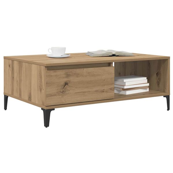vidaXL Couchtisch Artisan-Eiche 90 x 60 x 35 cm Holzwerkstoff