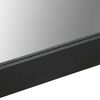 vidaXL Badspiegel Schwarz 50x70x2,5 cm Holzwerkstoff und Messing