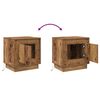 vidaXL Nachttisch mit Altholz 44 x 34.5 x 45 cm Holzwerkstoff