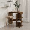 vidaXL Bartisch mit Regal R&auml;uchereiche 100x50x101,5 cm Holzwerkstoff