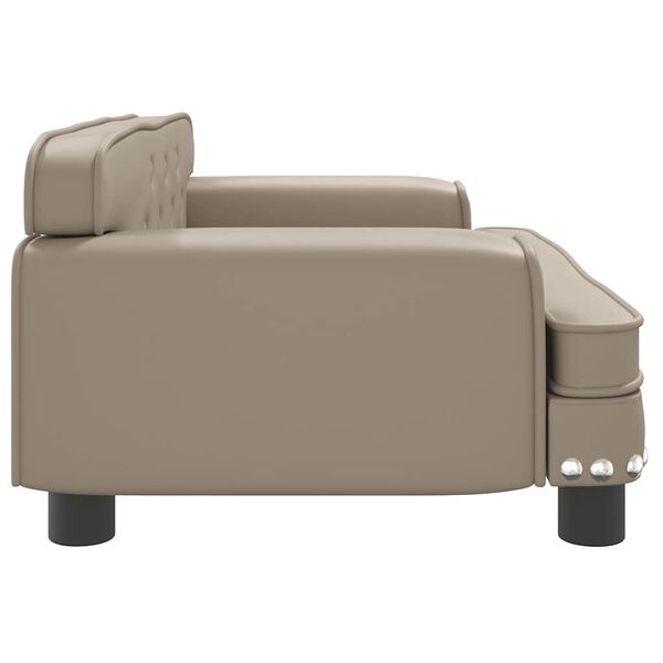 vidaXL Kindersofa Cappuccino 70x45x30 cm Kunstleder