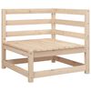vidaXL 4-tlg. Garten-Sofagarnitur Massivholz Kiefer
