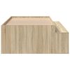 vidaXL Bettrahmen mit Speicher Sonoma-Eiche 90 x 190 cm Holzwerkstoff