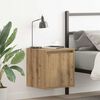 vidaXL Wand-Nachttische 2 Stk. Artisan-Eiche 38x34x40 cm