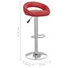 vidaXL Barhocker 2 Stk. Weinrot Kunstleder