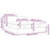vidaXL Ottoman-Bett mit Matratzen Dunkelbraun 180x200 cm Stoff