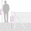 vidaXL Zaunpfosten Gr&uuml;n 100 x 0,8 m (36 mm Maschenweite) Stahl und PVC