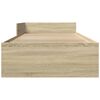 vidaXL Bettgestell ohne Matratze Sonoma-Eiche 90x190 cm Holzwerkstoff