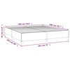 vidaXL Bettgestell ohne Matratze Schwarz 180x200 cm Stoff