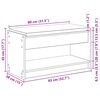 vidaXL Flurbank mit Kissen mit Regal mit Speicher Wei&szlig; 83 x 38 x 45 cm