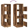 vidaXL W&auml;scheschrank mit Speicher mit T&uuml;r Altholz Holzwerkstoff