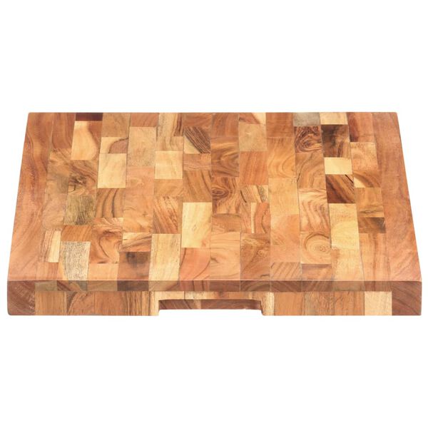 vidaXL Hackblock 60x40x4 cm Akazie Massivholz