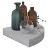 vidaXL Eck-Schweberegale 2 Stk. Betongrau 25x25x3,8 cm MDF