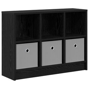 vidaXL Sideboard Schwarz Eichen-Optik 73,5 x 22,5 x 53,5 cm