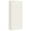 vidaXL Aktenschrank Wei&szlig; 90x40x240 cm Stahl