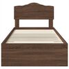 vidaXL Bettrahmen Braun Eichen-Optik 100 x 200 cm Holzwerkstoff