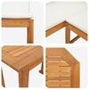 vidaXL Gartenb&auml;nke Set 4 pcs Braun Massivholz Akazie
