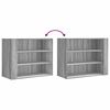 vidaXL Wandregal Grau Sonoma 75x35x60 cm Holzwerkstoff